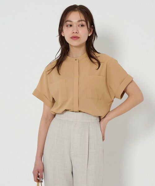 【新品】green label relaxing ワイド ショートスリーブシャツ Breeze Cool ポケット ショートスリーブ シャツ -マシン