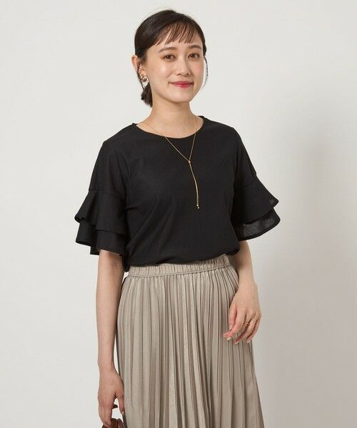 green label relaxing / グリーンレーベル リラクシング カットソー | シルトリ ダブルフレアスリーブ プルオーバー カットソー | 詳細8