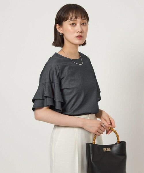 green label relaxing / グリーンレーベル リラクシング カットソー | シルトリ ダブルフレアスリーブ プルオーバー カットソー | 詳細23