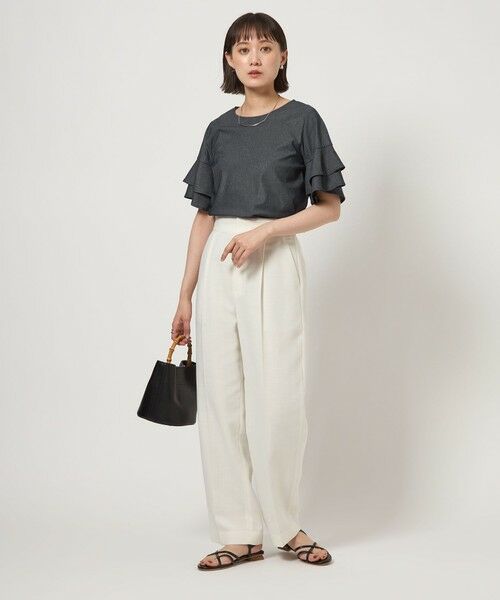 green label relaxing / グリーンレーベル リラクシング カットソー | シルトリ ダブルフレアスリーブ プルオーバー カットソー | 詳細24