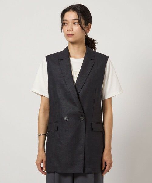 green label relaxing リネンライク ジレマシンウォッシャブル UNITED ARROWS green label relaxing｜リネンライク ジレ