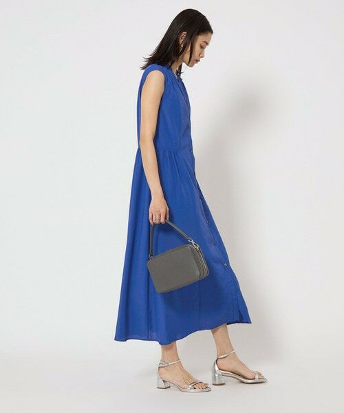 本日削除　新品未使用　タグ付き　グリーンレーベル　ノースリーブ ロングワンピース セール】 サイド切り替え ノースリーブ ワンピース （ロング