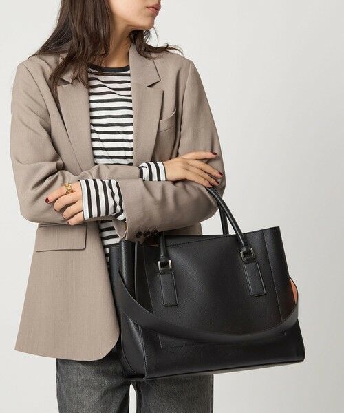 グリーンレーベル リラクシング　A4可 キャンバス　レザー　トートバッグ　黒 グリーンレーベル リラクシング A4可 キャンバス レザー トート