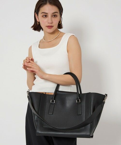 green label relaxing / グリーンレーベル リラクシング トートバッグ | 【WEB限定】トラペーズ ワイドベルト トートバッグ / A4 / 通勤 | 詳細13
