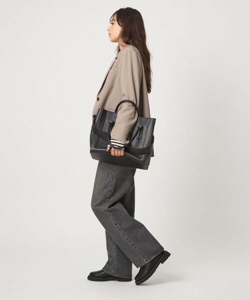 green label relaxing / グリーンレーベル リラクシング トートバッグ | 【WEB限定】トラペーズ ワイドベルト トートバッグ / A4 / 通勤 | 詳細3