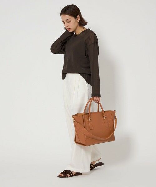 green label relaxing / グリーンレーベル リラクシング トートバッグ | 【WEB限定】トラペーズ ワイドベルト トートバッグ / A4 / 通勤 | 詳細26