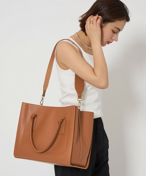 green label relaxing / グリーンレーベル リラクシング トートバッグ | 【WEB限定】トラペーズ ワイドベルト トートバッグ / A4 / 通勤 | 詳細28