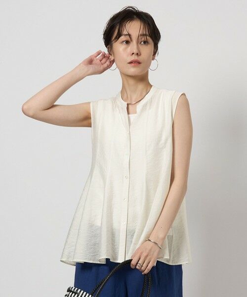 OHGA ノースリーブ　ブラウス UNITED ARROWS green label relaxing フレア ノースリーブ