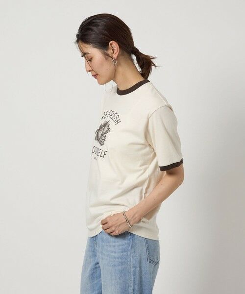 green label relaxing / グリーンレーベル リラクシング カットソー | ＜OSORA CAFE＞リンガー Tシャツ | 詳細4