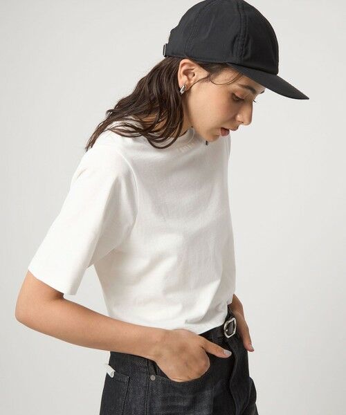 【 Singi Flannel Overshirt W Women 】 ファッション レディースファッション トップス Tシャツ カットソー レディース WEB限定】＜at ease＞クロップド ショートスリーブ Tシャツ