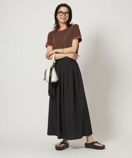 【新品タグ付】グリーンレーベルリラクシング　コードシシュウ　ロングスカート green label relaxing グリーンレーベルリラクシング レディース