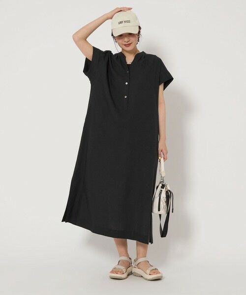 値下げ！新品！green label relaxing★長袖ワンピース green label relaxing ワンピース 「size SHORTあり」Breeze
