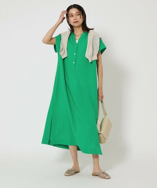 Cider グリーンワンピース グリーン パークス Green Parks ・ELENCARE DUE ギンガム