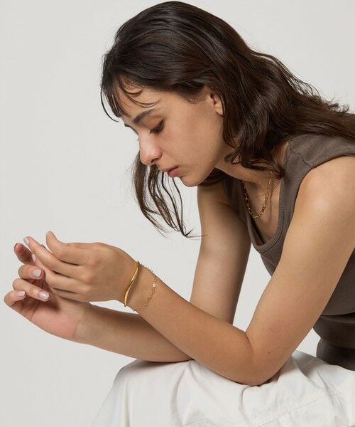 green label relaxing / グリーンレーベル リラクシング ブレスレット・バングル | チェーン コンビ バングル | 詳細1