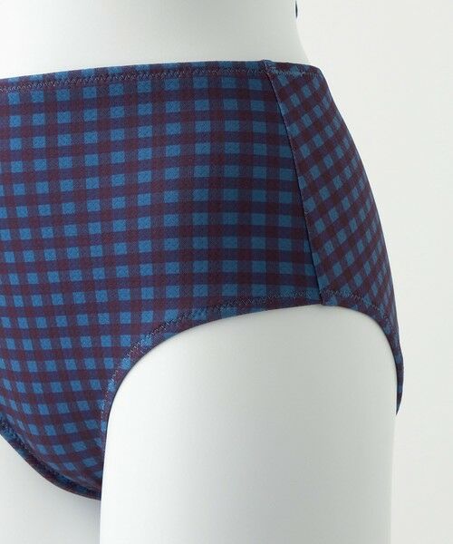 火*人様 グリーンレーベルリラクシング　ハイネック ビスチェ&ショーツ チェック UNITED ARROWS green label relaxing｜ハイネック ビスチェ