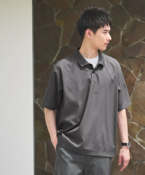 nanamica ダークグリーン ポロシャツ Mサイズ nanamica S/S Polo Shirt Green（ナナミカ ショートスリーブ