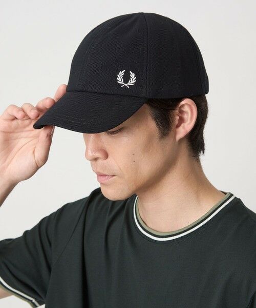 green label relaxing/グリーンレーベル リラクシング <FRED PERRY>カノコ ロゴ キャップ BLACK FREE green label relaxing/グリーンレーベル リラクシング <FRED PERRY>カノコ ロゴ キャップ BLACK FREE