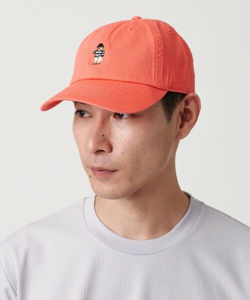 green label relaxing/グリーンレーベル リラクシング 【別注】<ROSTER BEAR>GLR 刺しゅう キャップ LT. PINK FREE green label relaxing/グリーンレーベル リラクシング 【別注】<ROSTER BEAR>GLR 刺しゅう キャップ LT. PINK FREE