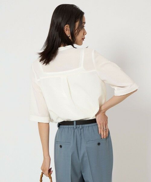 green label relaxing / グリーンレーベル リラクシング シャツ・ブラウス | ドライポリ ポケット ショートスリーブ シャツ -マシンウォッシャブル- | 詳細1