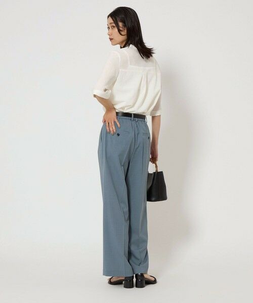 green label relaxing / グリーンレーベル リラクシング シャツ・ブラウス | ドライポリ ポケット ショートスリーブ シャツ -マシンウォッシャブル- | 詳細3