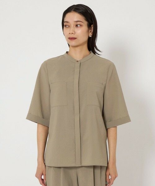 green label relaxing / グリーンレーベル リラクシング シャツ・ブラウス | ドライポリ ポケット ショートスリーブ シャツ -マシンウォッシャブル- | 詳細16