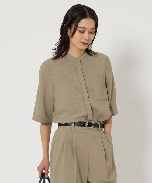 green label relaxing/グリーンレーベル リラクシング ドライポリ ポケット ショートスリーブ シャツ -マシンウォッシャブル- OLIVE FREE green label relaxing/グリーンレーベル リラクシング ドライポリ ポケット ショートスリーブ シャツ -マシンウォッシャブル- OLIVE FREE