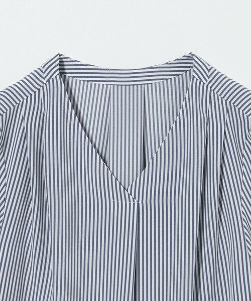 green label relaxing / グリーンレーベル リラクシング シャツ・ブラウス | 肩タック Vネック ショートスリーブ ブラウス | 詳細24