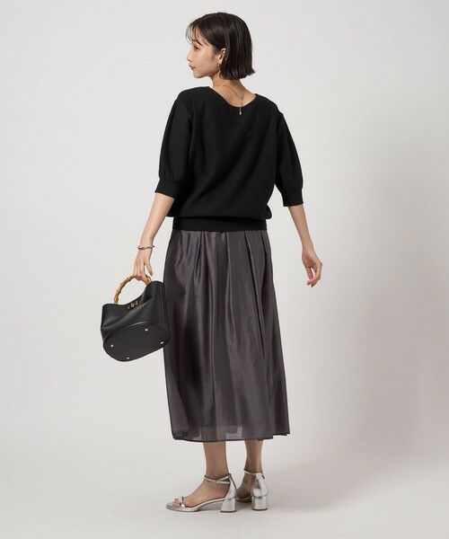 green label relaxing / グリーンレーベル リラクシング ニット・セーター | シャーリー Vネック ショートスリーブ ニット プルオーバー | 詳細9