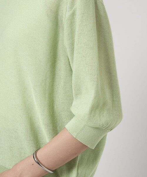 green label relaxing / グリーンレーベル リラクシング ニット・セーター | シャーリー Vネック ショートスリーブ ニット プルオーバー | 詳細27