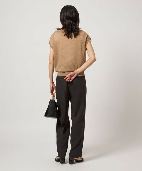 green label relaxing / グリーンレーベル リラクシング ニット・セーター | オーロララメ フレンチスリーブ プルオーバー ニット | 詳細12