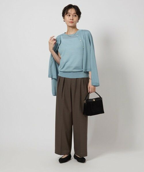 green label relaxing / グリーンレーベル リラクシング ニット・セーター | オーロララメ フレンチスリーブ プルオーバー ニット | 詳細19