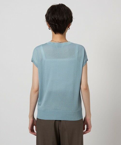 green label relaxing / グリーンレーベル リラクシング ニット・セーター | オーロララメ フレンチスリーブ プルオーバー ニット | 詳細20