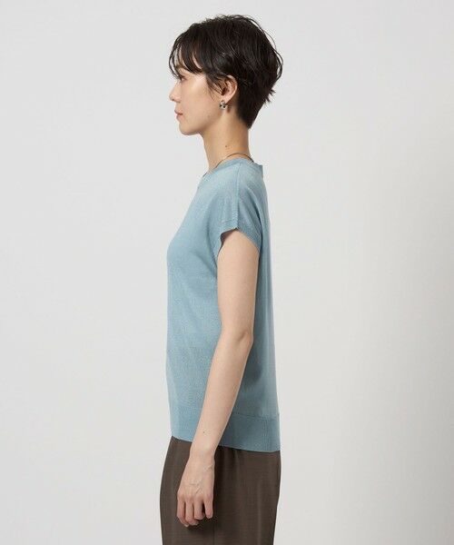 green label relaxing / グリーンレーベル リラクシング ニット・セーター | オーロララメ フレンチスリーブ プルオーバー ニット | 詳細21