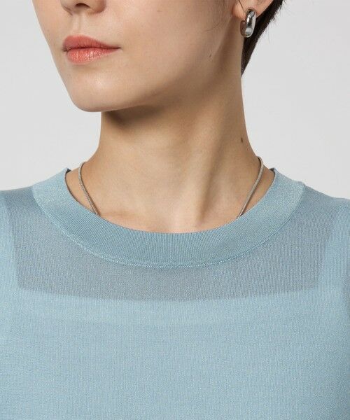 green label relaxing / グリーンレーベル リラクシング ニット・セーター | オーロララメ フレンチスリーブ プルオーバー ニット | 詳細22