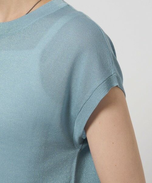 green label relaxing / グリーンレーベル リラクシング ニット・セーター | オーロララメ フレンチスリーブ プルオーバー ニット | 詳細23