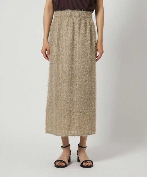 green label relaxing / グリーンレーベル リラクシング ロング・マキシ丈スカート | フリンジ ジャカード タイト スカート | 詳細13