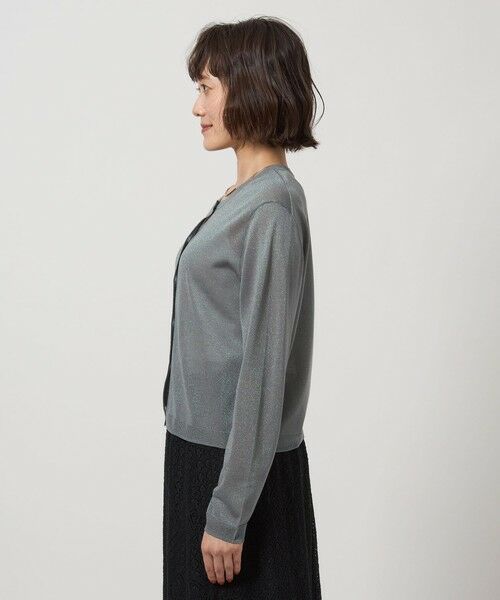 green label relaxing / グリーンレーベル リラクシング カーディガン・ボレロ | オーロララメ ニット カーディガン | 詳細5