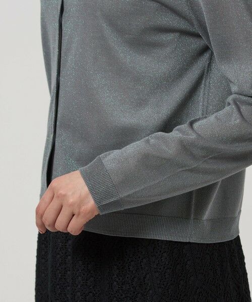 green label relaxing / グリーンレーベル リラクシング カーディガン・ボレロ | オーロララメ ニット カーディガン | 詳細8