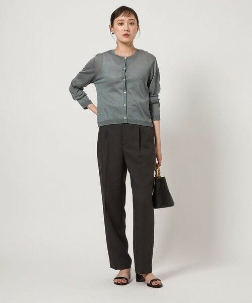 green label relaxing / グリーンレーベル リラクシング カーディガン・ボレロ | オーロララメ ニット カーディガン | 詳細3