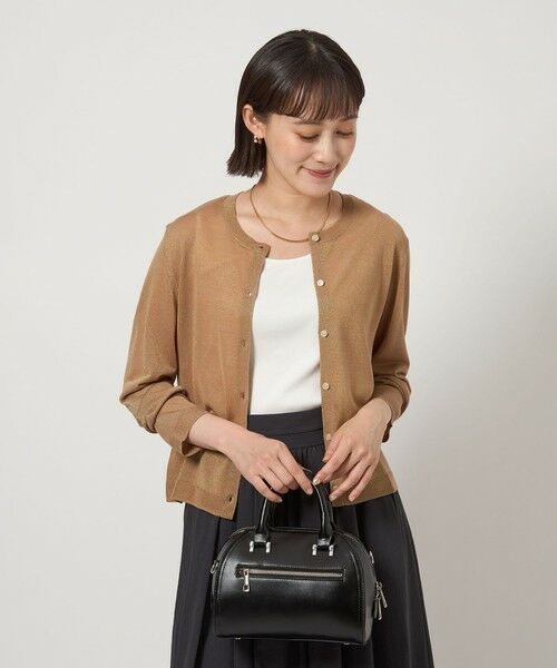 green label relaxing / グリーンレーベル リラクシング カーディガン・ボレロ | オーロララメ ニット カーディガン | 詳細13