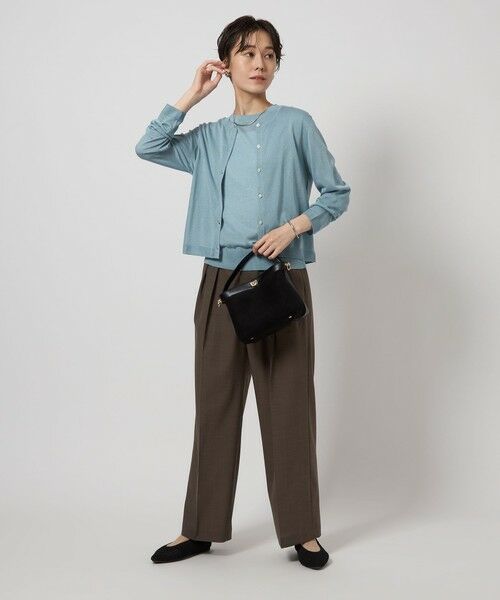 green label relaxing / グリーンレーベル リラクシング カーディガン・ボレロ | オーロララメ ニット カーディガン | 詳細18