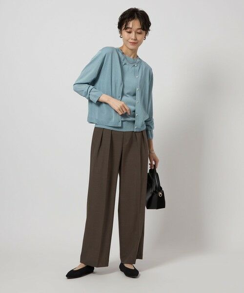 green label relaxing / グリーンレーベル リラクシング カーディガン・ボレロ | オーロララメ ニット カーディガン | 詳細19