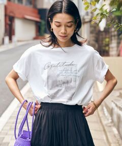 green label relaxing / グリーンレーベル リラクシング カットソー | 【WEB限定】＜at ease＞フォトグラフィック ショートスリーブ Tシャツ