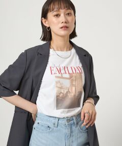 green label relaxing / グリーンレーベル リラクシング カットソー | 【WEB限定】＜at ease＞フォトグラフィック ショートスリーブ Tシャツ