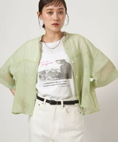green label relaxing / グリーンレーベル リラクシング カットソー | 【WEB限定】＜at ease＞フォトグラフィック ショートスリーブ Tシャツ