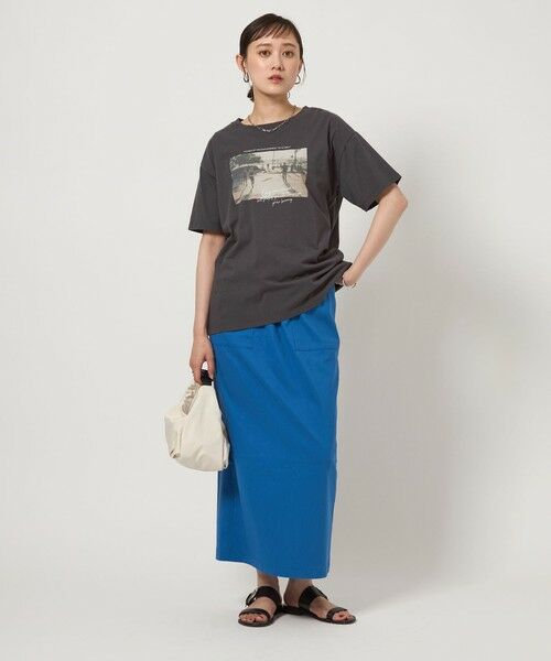 green label relaxing / グリーンレーベル リラクシング カットソー | 【WEB限定】＜at ease＞フォトグラフィック ショートスリーブ Tシャツ | 詳細4