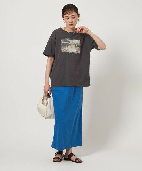 green label relaxing / グリーンレーベル リラクシング カットソー | 【WEB限定】＜at ease＞フォトグラフィック ショートスリーブ Tシャツ | 詳細5