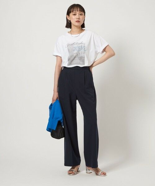 green label relaxing / グリーンレーベル リラクシング カットソー | 【WEB限定】＜at ease＞フォトグラフィック ショートスリーブ Tシャツ | 詳細16
