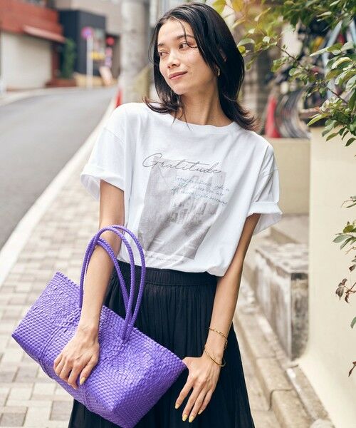 green label relaxing / グリーンレーベル リラクシング カットソー | 【WEB限定】＜at ease＞フォトグラフィック ショートスリーブ Tシャツ | 詳細7