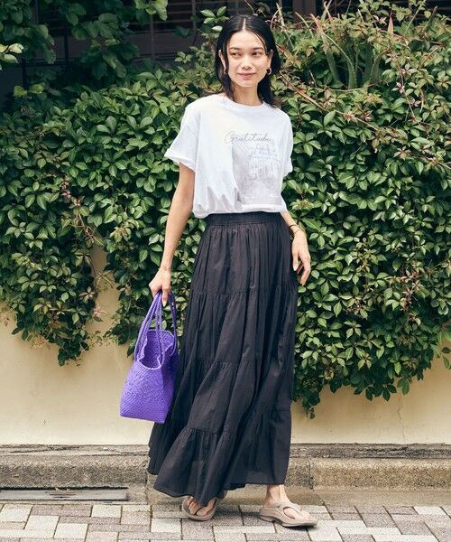 green label relaxing / グリーンレーベル リラクシング カットソー | 【WEB限定】＜at ease＞フォトグラフィック ショートスリーブ Tシャツ | 詳細12